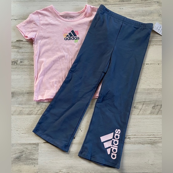 adidas Other - NWT Adidas Girls 2 piece Pant Set Size 4T